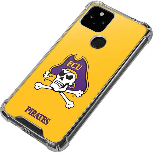 East Carolina University ECU Pirates Logo Yellow Google Pixel 5 Clear Case